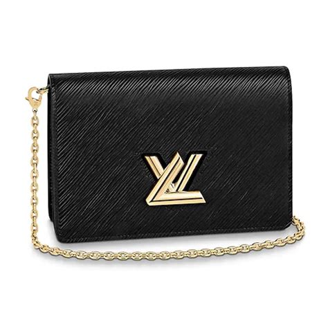 lv black leather wallet with chain|louis vuitton wallet on chain.